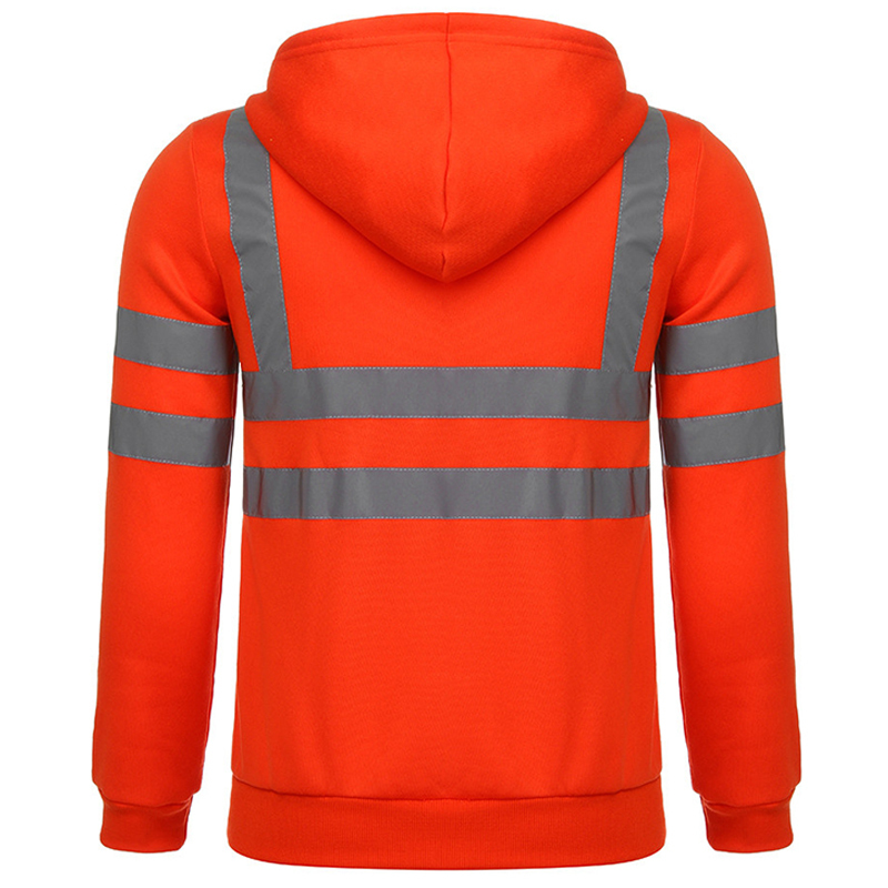 VICABO Men Stripe Patchwork Hooded Jacket Ski Hoodies Reflective Visibility Workwear Coat Color Block Work Wear 2 Style 220813