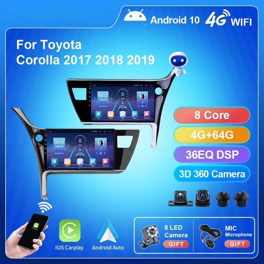 2 din Adroid 12 Car Radio Video Stereo WIFI GPS Navigation Multimedia Player head unit For Toyota COROLLA ALTIS 2017-2018 RHD
2 din Adroid 12 Car Radio Video Stereo WIFI GPS Navigation Multimedia Player head unit For Toyota COROLLA ALTIS 2017-2018 RHD