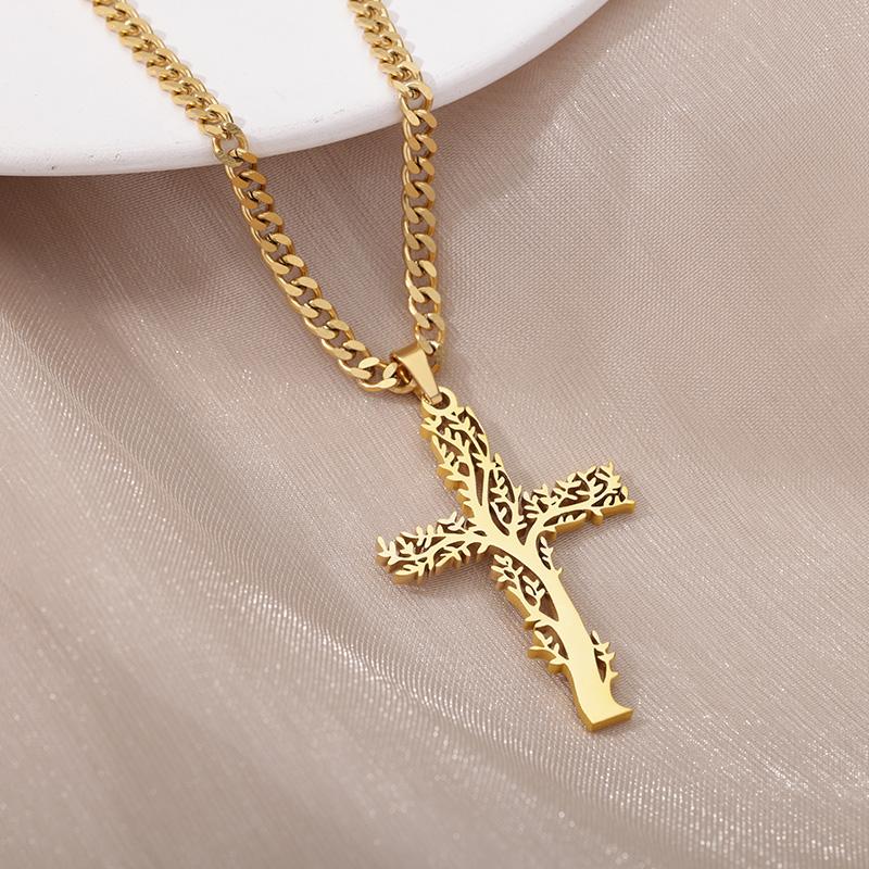 Chains Stainless Steel Hollow Tree Trunk Cross Necklaces For Women Choker Necklace 2022 Aesthetic Birthday Jewelry GiftChains
Chains Stainless Steel Hollow Tree Trunk Cross Necklaces For Women Choker Necklace 2022 Aesthetic Birthday Jewelry GiftChains
