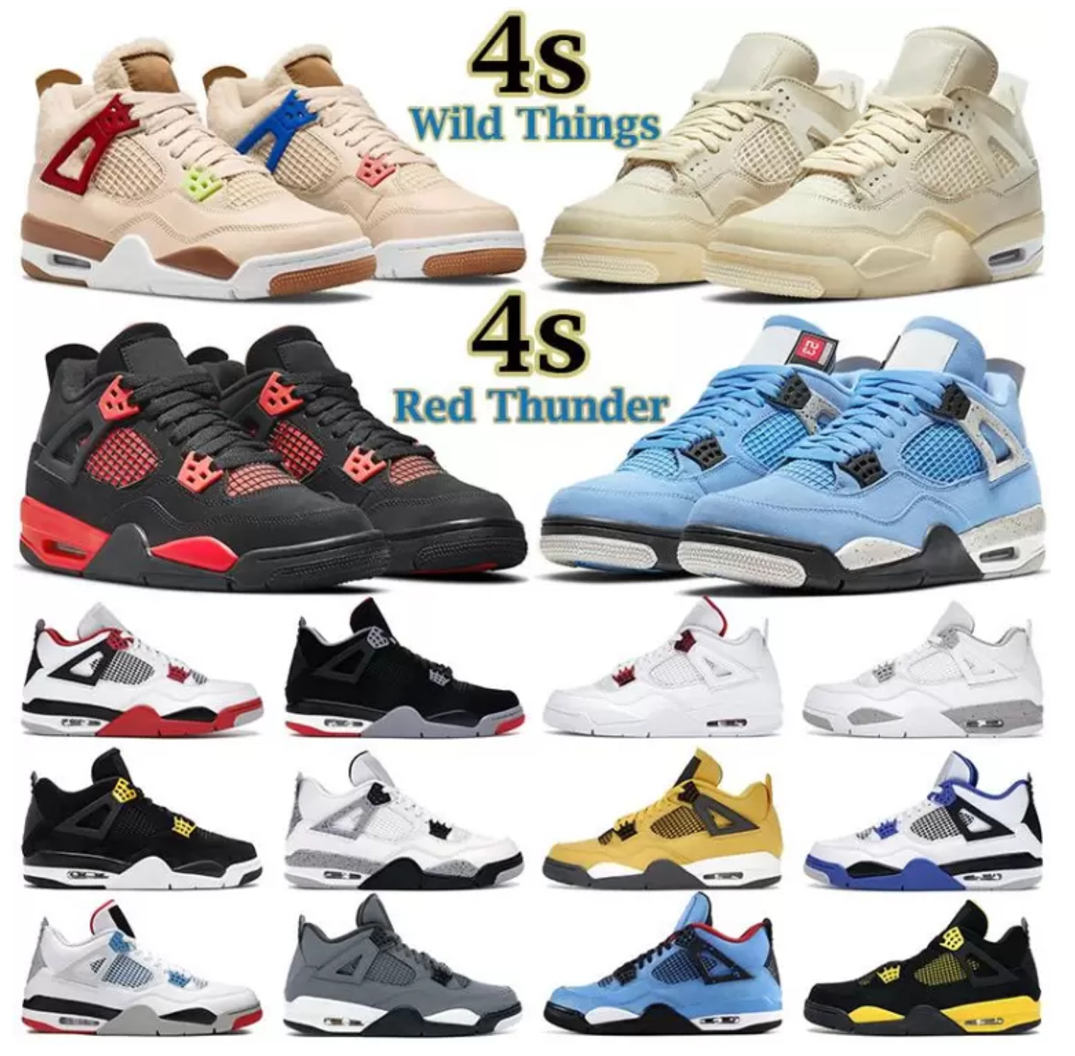 New Mens women basketball shoes 4s jumpman 4 Red Thunder Wild Things University Blue Black Cat Fire Motor Sail Metallic Purple outdoor casual trainers sport sneakers, 17
New Mens women basketball shoes 4s jumpman 4 Red Thunder Wild Things University Blue Black Cat Fire Motor Sail Metallic Purple outdoor casual trainers sport sneakers, 17