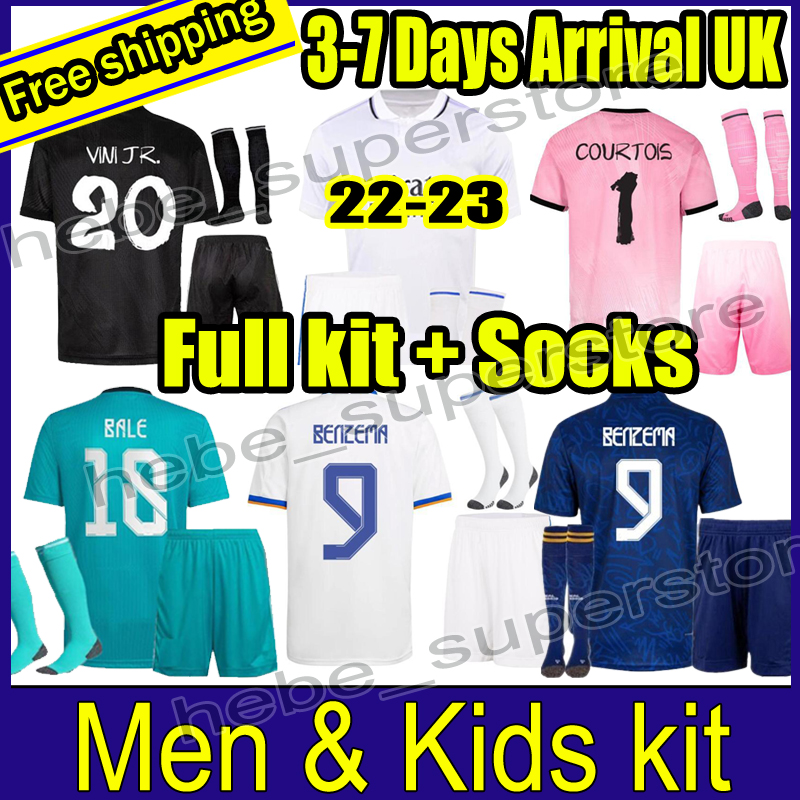 Adult + kids kit with Socks BENZEMA Fourth soccer jerseys 21 22 23 football shirt CAMAVINGA ALABA MODRIC REAL madrids macamiseta uniforms VINI JR player version, 21-22 home
Adult + kids kit with Socks BENZEMA Fourth soccer jerseys 21 22 23 football shirt CAMAVINGA ALABA MODRIC REAL madrids macamiseta uniforms VINI JR player version, 21-22 home
