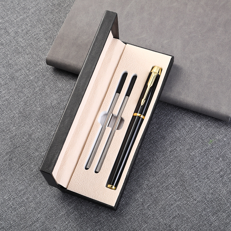 High Metal roller pen set with 2 refills gift business with packing box Elegant Fancy Ball Nice Pens Customize logo office lady friends customized pro