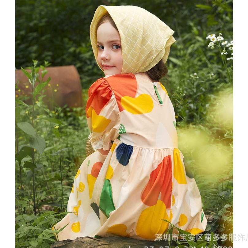 Kids Girls Dresses Summer Colorful Princess Dresses Children Clothing Baby Casual Clothing Vestidos 220707
