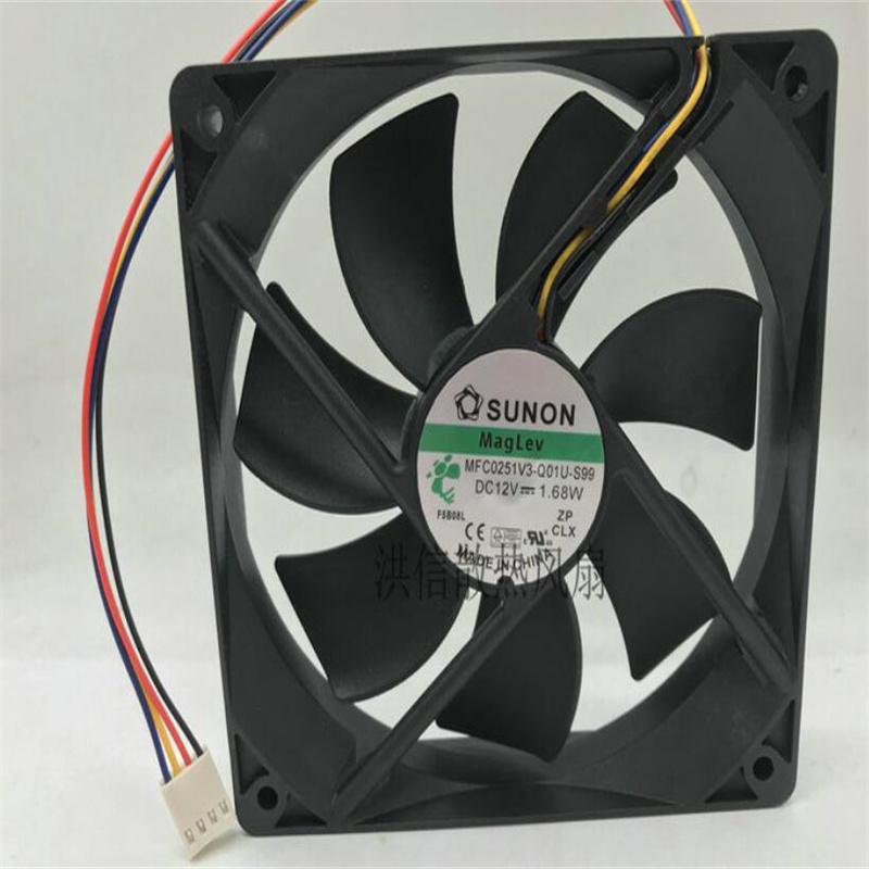 Wholesale fan: sunon mfc0251v3-q01u-s99 12v 1.68w 12cm 12025 four-wire silent cooling fan
Wholesale fan: sunon mfc0251v3-q01u-s99 12v 1.68w 12cm 12025 four-wire silent cooling fan