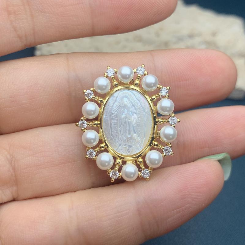 Pendant Necklaces Our Lady Of Guadalupe Virgin Pendants Plated Gold Mother Pearl Shell Necklace Charms Religion For Jewelry Making Accessori
Pendant Necklaces Our Lady Of Guadalupe Virgin Pendants Plated Gold Mother Pearl Shell Necklace Charms Religion For Jewelry Making Accessori