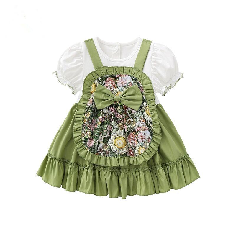 Girl's Dresses Summer Girls Dress Fashion Short Sleeve Princess Floral Children Clothes 0-4YGirl's, Army green
Girl's Dresses Summer Girls Dress Fashion Short Sleeve Princess Floral Children Clothes 0-4YGirl's, Army green