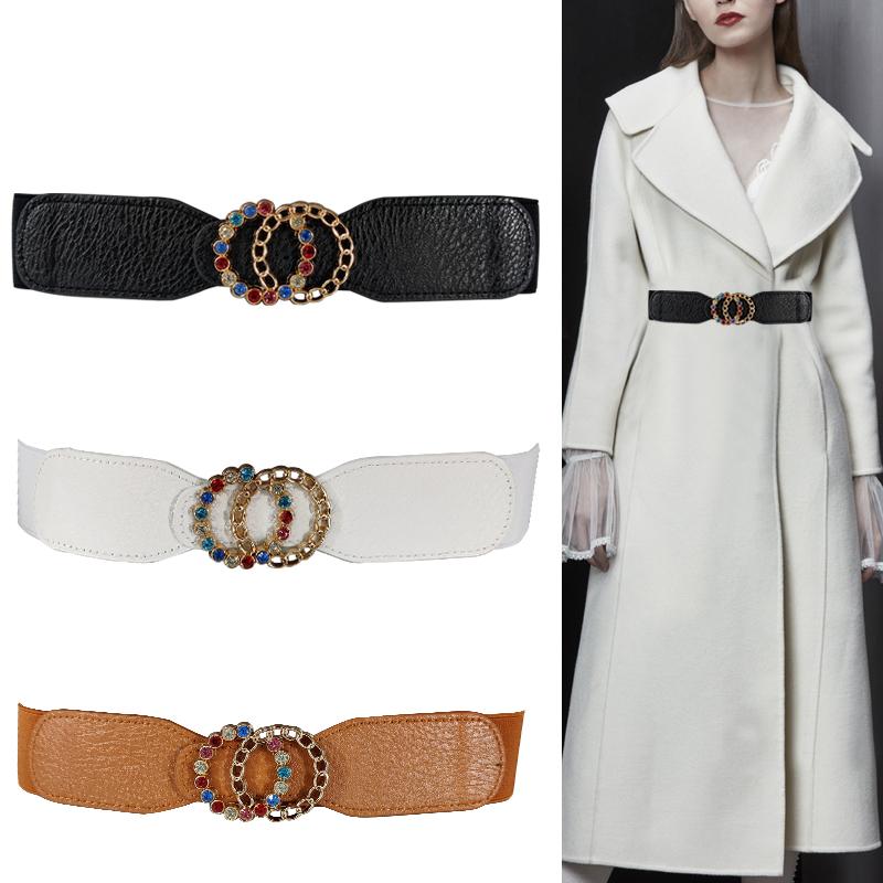 Belts Ladies Dress Belt Woman Luxury Elastic Waist For Women Corset Cinturon Mujer Fancy Diamond Buckle Cummerbund, White
Belts Ladies Dress Belt Woman Luxury Elastic Waist For Women Corset Cinturon Mujer Fancy Diamond Buckle Cummerbund, White