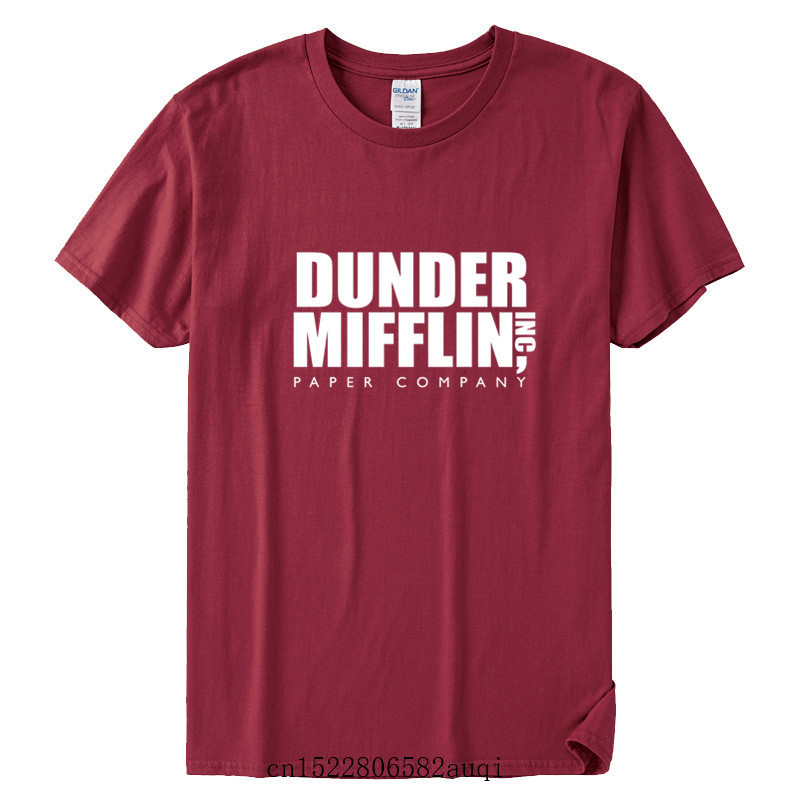 DUNDER MIFFLIN PAPER INC office tv show Mens Cotton TShirt Boy Girl Summer Cotton T shirt Unisex Clothes 220526
