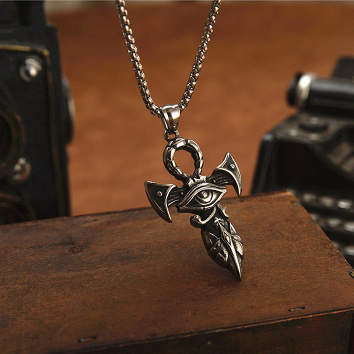 10Pcs The Eye Of Horus Ankh Necklace Ancient Egyptian Religion Jewelry Gift Unisex Punk Cross Pendant For Men/Women
10Pcs The Eye Of Horus Ankh Necklace Ancient Egyptian Religion Jewelry Gift Unisex Punk Cross Pendant For Men/Women