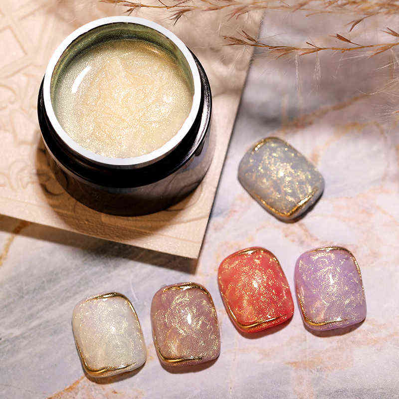 Nail Gel Toy Lilycute Thread Shell Polish 7ml Pearl Semi Permanent Uv Base Top Coat Popular in Autumn and Winter 0328