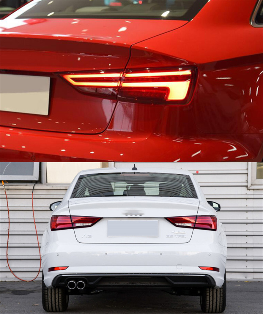 Car LED Taillights For A3 A3L Limousine 20 13-20 18 AUDI Rear Lamp DRL Running Signal Brake Reversing Parking Light