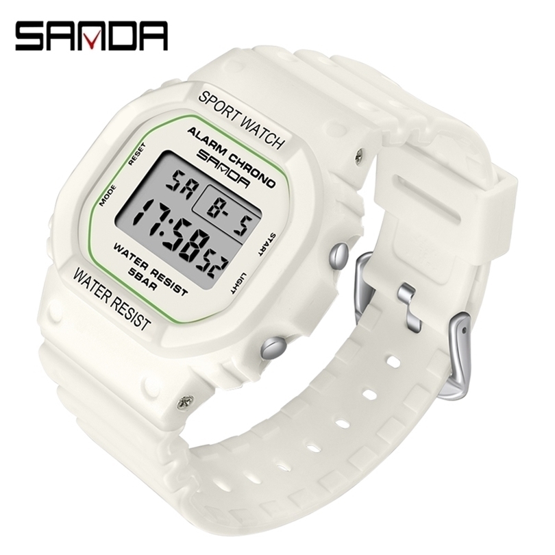 New SANDA White Women Sports Watch Women Matcha Green Waterproof Ladies Jelly Digital Watches reloj mujer relogio feminino 201119, Pink
New SANDA White Women Sports Watch Women Matcha Green Waterproof Ladies Jelly Digital Watches reloj mujer relogio feminino 201119, Pink
