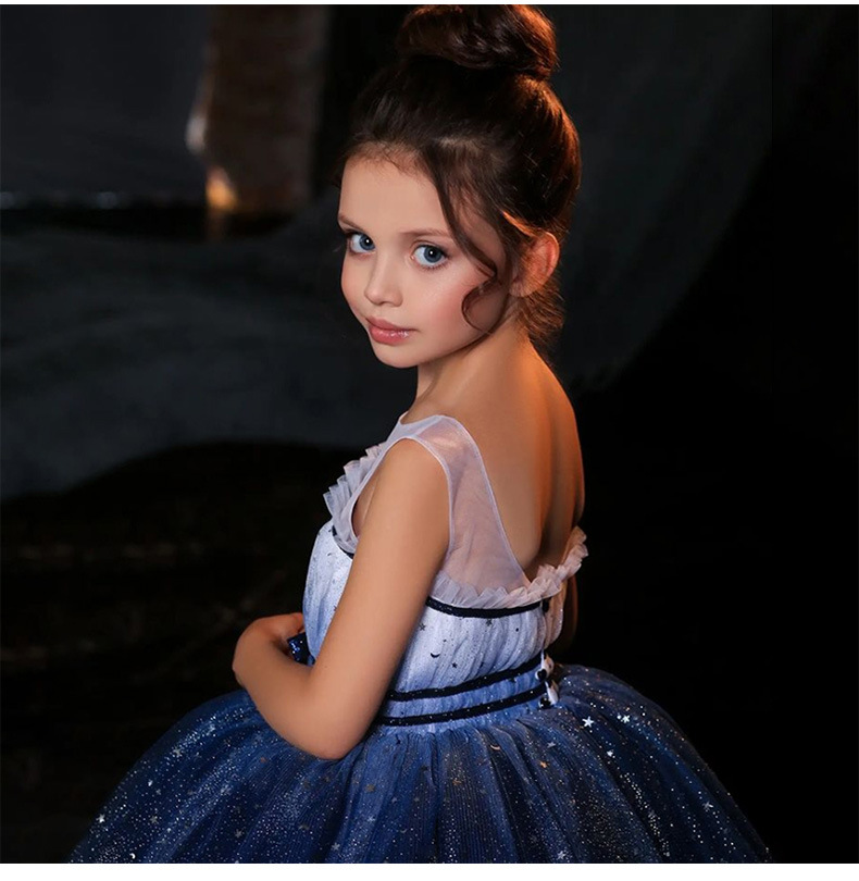 Burgundy Flower Girl Dresses 2023 First Holy Communion Dresses For Girls Ball Gown Wedding Party Dress Kids sequined Evening Prom Dress