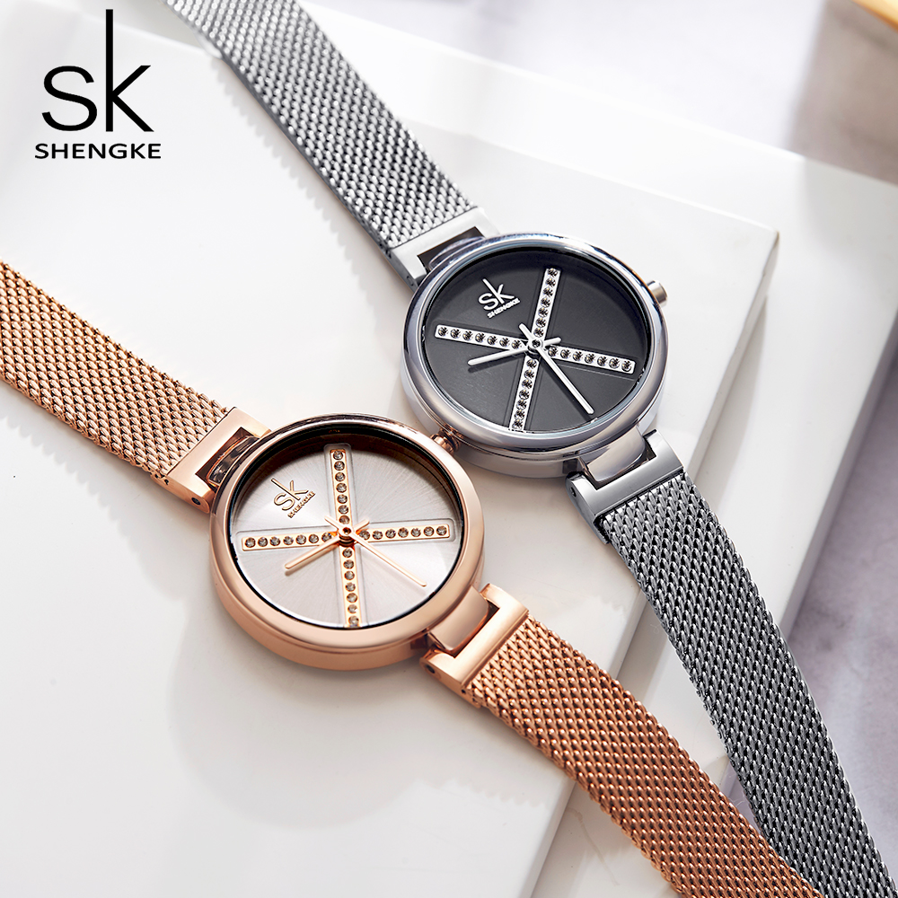 Shengke Crystal Watch Women Waterproof Rose Gold Steel Strap Ladies Wrist Watches Top Brand Meshband Clock Relogio Feminino gift C2, C1
Shengke Crystal Watch Women Waterproof Rose Gold Steel Strap Ladies Wrist Watches Top Brand Meshband Clock Relogio Feminino gift C2, C1