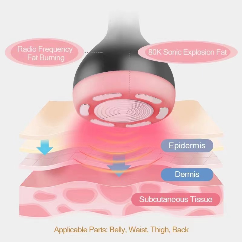 2022 Portable 7 in 1 rf cavitation 80k ultrasonic Cellulite Reduction body slimming mucle build machine