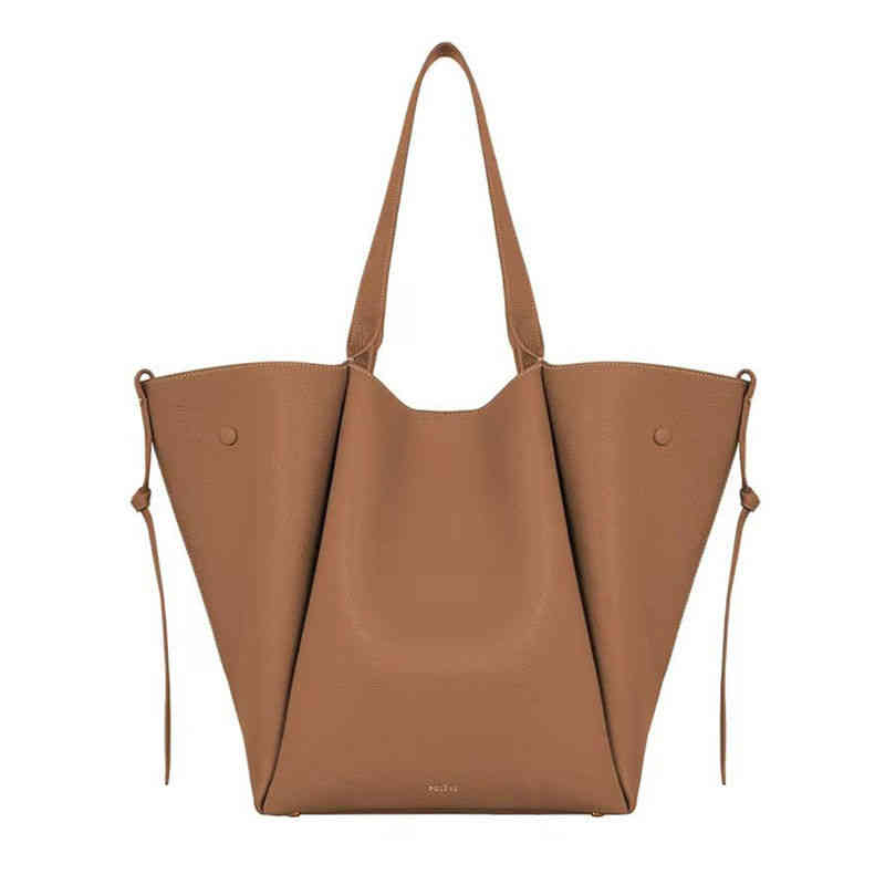 French Niche Design Polene Shopping Bag Leather Women's Poleno Commuter Large Capacity Tote Bag, Gray
French Niche Design Polene Shopping Bag Leather Women's Poleno Commuter Large Capacity Tote Bag, Gray