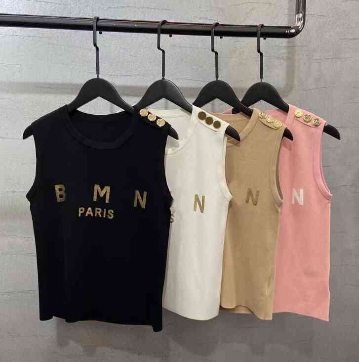 2022 New Fashion Barman Womens knits wear Sleeveless designer Sport high-end luxury round neck cotton double yarn embroidery, 003
2022 New Fashion Barman Womens knits wear Sleeveless designer Sport high-end luxury round neck cotton double yarn embroidery, 003
