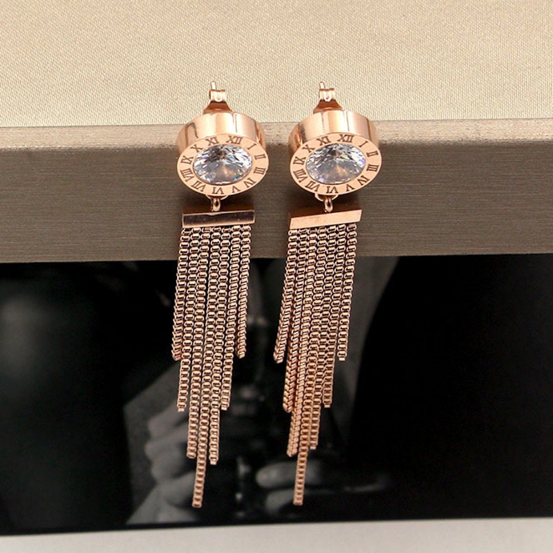 3 Colors Top Quality Luxury Style Women Designer Tassel Stud Gold Plated Stainless Steel Lover Gifts Fashion Jewelry Engagement Earrings
3 Colors Top Quality Luxury Style Women Designer Tassel Stud Gold Plated Stainless Steel Lover Gifts Fashion Jewelry Engagement Earrings
