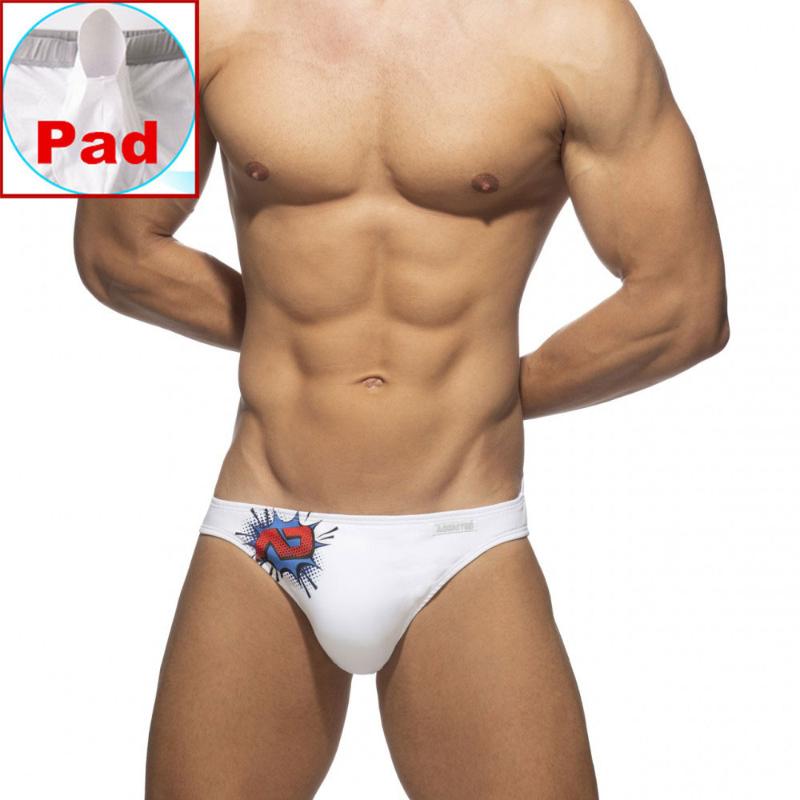 Men's Swimwear Sexy Padded Mens Low Waist Swim Bikini Swimsuit Briefs Quick Dry Bathing Suit Underwear Beach Surf Trunks Shorts Malem