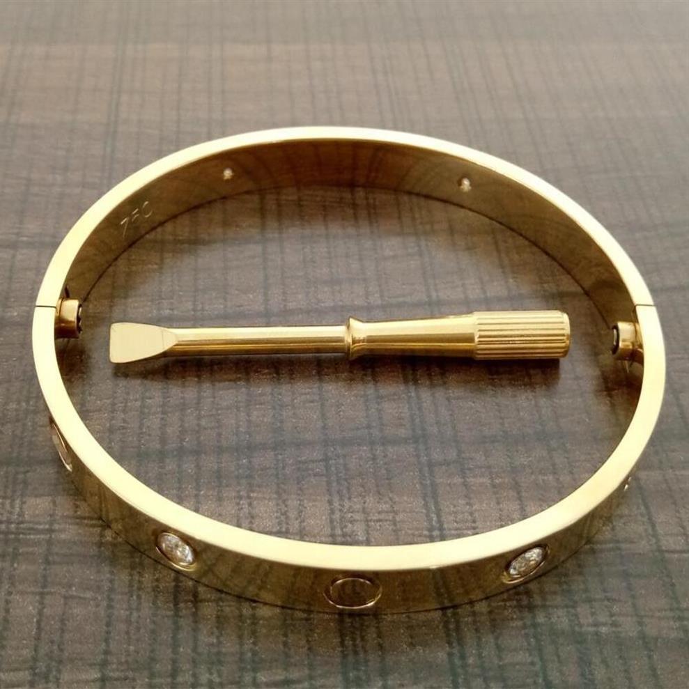 Brand Love screw Bangles 316L Titanium steel Luxury cz stone screwdriver carter bracelets for women men love bracelets with origin2058
Brand Love screw Bangles 316L Titanium steel Luxury cz stone screwdriver carter bracelets for women men love bracelets with origin2058