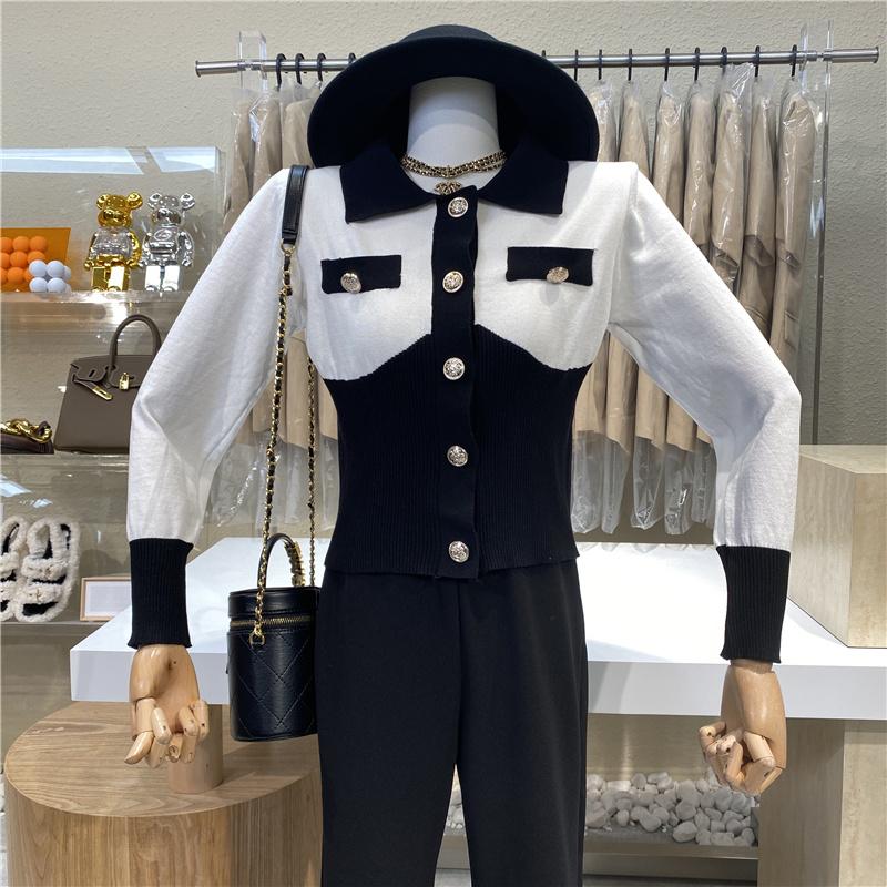 Women's Knits & Tees 2022 Korean Elegant Long Sleeve Women Crop Top Hit Color Single-breasted Knitted Cardigans Female Casual Chic Sweater, White
Women's Knits & Tees 2022 Korean Elegant Long Sleeve Women Crop Top Hit Color Single-breasted Knitted Cardigans Female Casual Chic Sweater, White