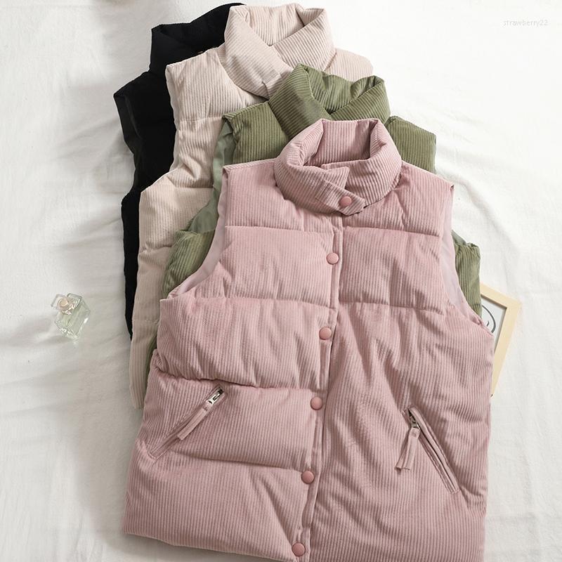 Women's Vests Waistcoat Corduroy Vest Coats Female 2022 Autumn Winter Breasted Stand Collar Sleeveless Top Women Solid Color Jackets Stra22, Green
Women's Vests Waistcoat Corduroy Vest Coats Female 2022 Autumn Winter Breasted Stand Collar Sleeveless Top Women Solid Color Jackets Stra22, Green