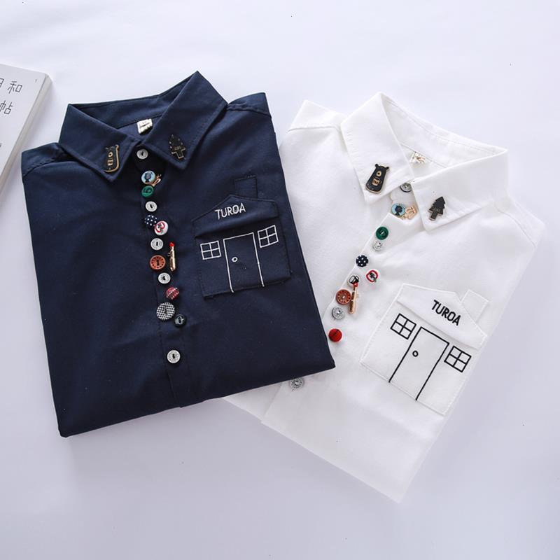 Preppy Style Loose Three-dimensional Buttons Shirt Women Long Sleeved Female Blouses Tops Render Unlined Upper Garment Z107, White
Preppy Style Loose Three-dimensional Buttons Shirt Women Long Sleeved Female Blouses Tops Render Unlined Upper Garment Z107, White