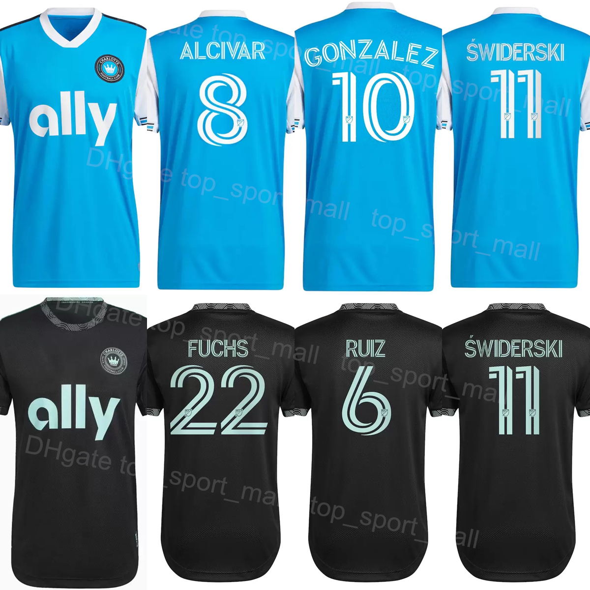 22/23 MLS FC Charlotte Soccer Jersey 11 SWIDERSKI 22 FUCHS 15 BENDER 10 ORTIZ 8 ALCIVAR 9 SHINYASHIKI 4 CORUJO 1 KAHLINA 24 LINDSEY 13 BRONICO Football Shirt Kits Sport, Black
22/23 MLS FC Charlotte Soccer Jersey 11 SWIDERSKI 22 FUCHS 15 BENDER 10 ORTIZ 8 ALCIVAR 9 SHINYASHIKI 4 CORUJO 1 KAHLINA 24 LINDSEY 13 BRONICO Football Shirt Kits Sport, Black
