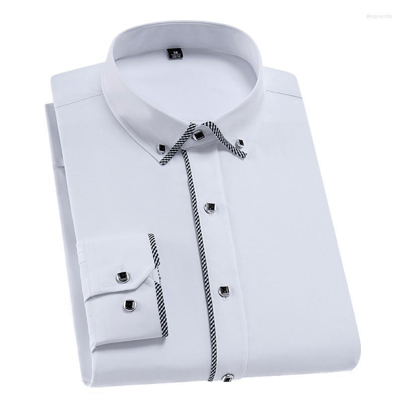 Men's Dress Shirts Men Fashion 2022 Long Sleeve Patchwork White Smart Casual Workwear Regular Fit Male Formal Office Camisas Dway22
Men's Dress Shirts Men Fashion 2022 Long Sleeve Patchwork White Smart Casual Workwear Regular Fit Male Formal Office Camisas Dway22