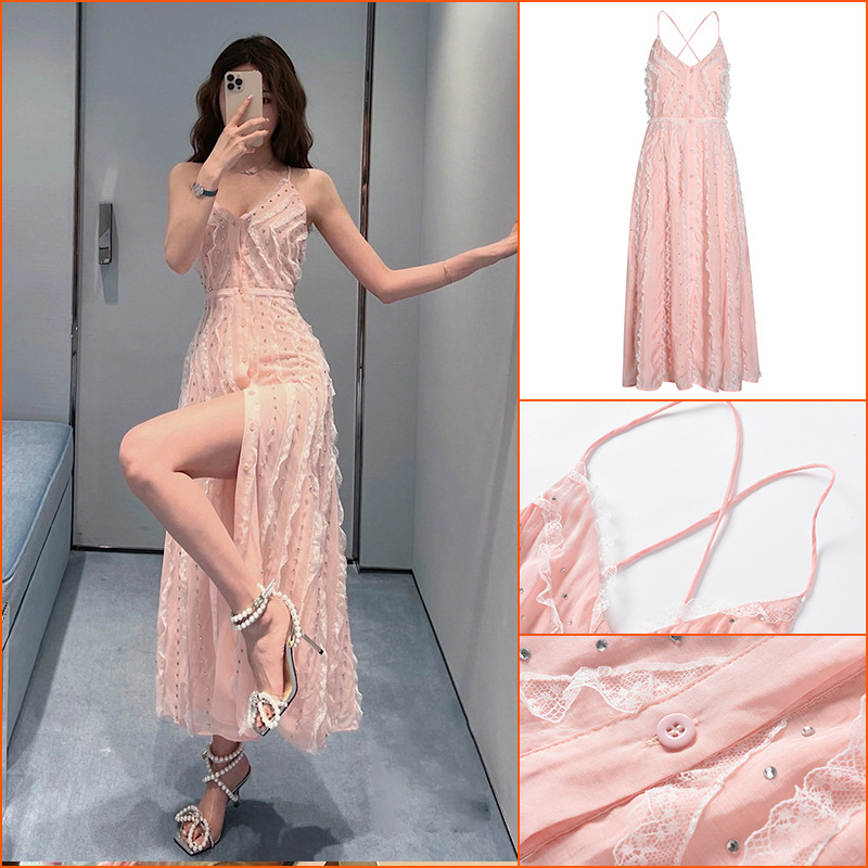 25 2022 Spring Summer Brand Same Style Dress Sleeveless Pink Beads Empire Fashion Womens Clothes Lapel Neck High Quality changji
25 2022 Spring Summer Brand Same Style Dress Sleeveless Pink Beads Empire Fashion Womens Clothes Lapel Neck High Quality changji