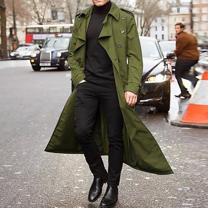 Men' Trench Coats Men Autumn Spring Long Slim Coat Double-breasted Lapel Windbreaker Male Fashion Design Thin Kend22
Men' Trench Coats Men Autumn Spring Long Slim Coat Double-breasted Lapel Windbreaker Male Fashion Design Thin Kend22