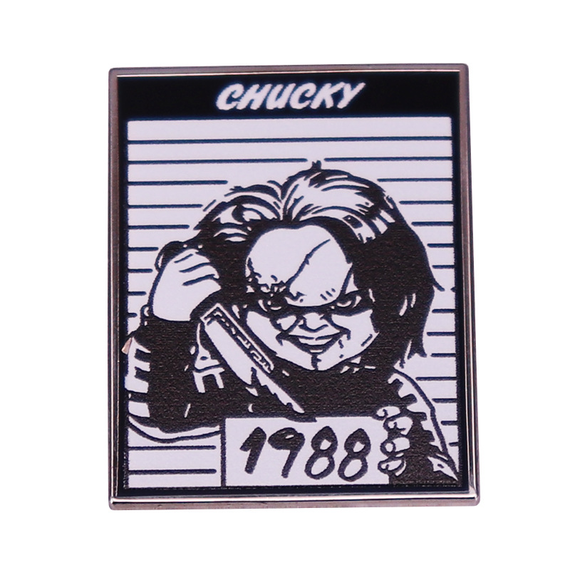 Creepy Chucky With Knife Pin Brooch The evil doll for Child's Play Collectible Badge Horror Movie Jewelry Decor, As picture
Creepy Chucky With Knife Pin Brooch The evil doll for Child's Play Collectible Badge Horror Movie Jewelry Decor, As picture