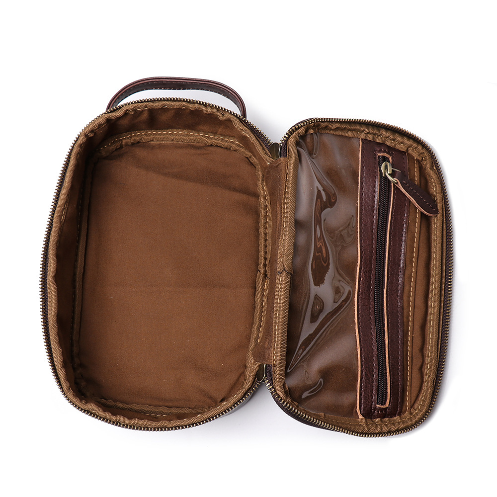 New Ladies Leather Dinner Cosmetic Bag Handbag Multifunctional Toiletries Storage Bag