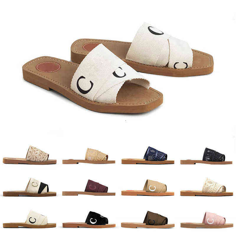 2022 Women Woody Mules Flat Chole Sandals Slides Designer Canvas Slippers White Black Sail Womens Fashion Outdoor Beach Slipper Shoes Size
2022 Women Woody Mules Flat Chole Sandals Slides Designer Canvas Slippers White Black Sail Womens Fashion Outdoor Beach Slipper Shoes Size