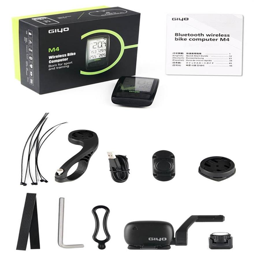 BLE40 Wireless Bicycle Computer Mount Holder Bicycle Speedometer SpeedCadence Sensor Waterproof Cycling Bike Computer260Y263L