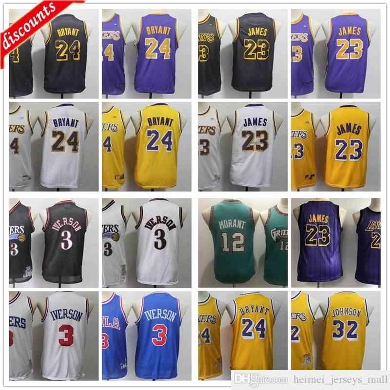 Youth Kids Men Retro Basketball 3 Allen Boys Iverson Jerseys Adult 12 Ja Children Morant Top Quality Wholesale Basketball Jersey, As the picture
Youth Kids Men Retro Basketball 3 Allen Boys Iverson Jerseys Adult 12 Ja Children Morant Top Quality Wholesale Basketball Jersey, As the picture