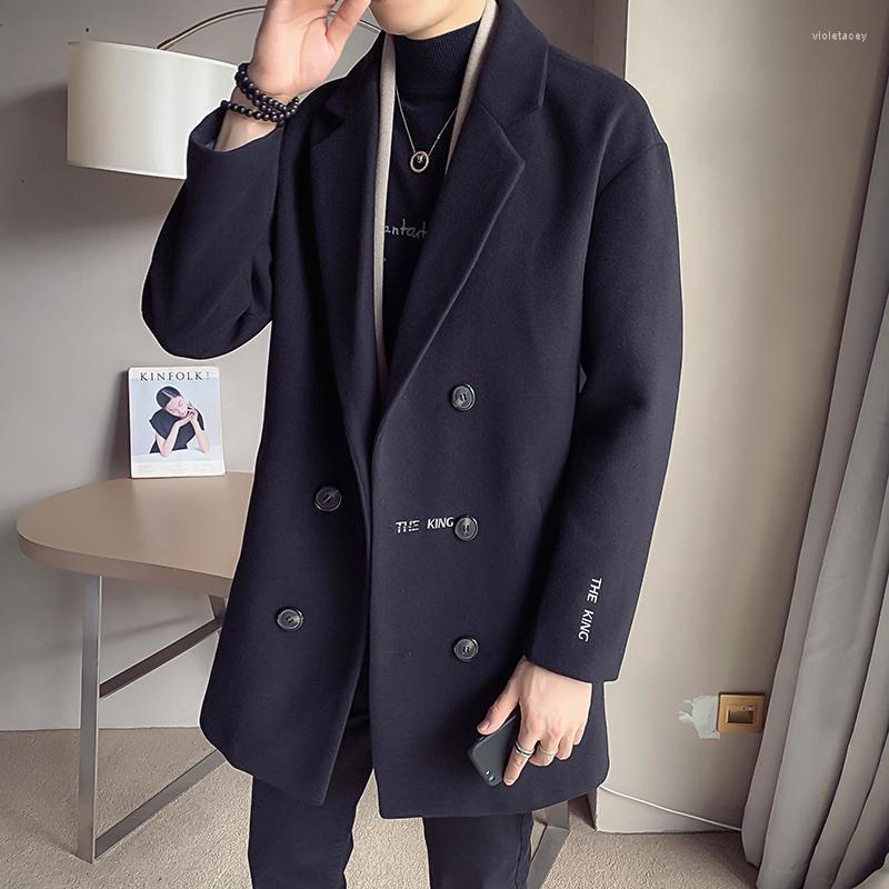 Men's Trench Coats 2022 Autumn And Winter Embroidery Long Wool Coat Men Clothing Jackets Fashion Designer Social Viol22, Black
Men's Trench Coats 2022 Autumn And Winter Embroidery Long Wool Coat Men Clothing Jackets Fashion Designer Social Viol22, Black