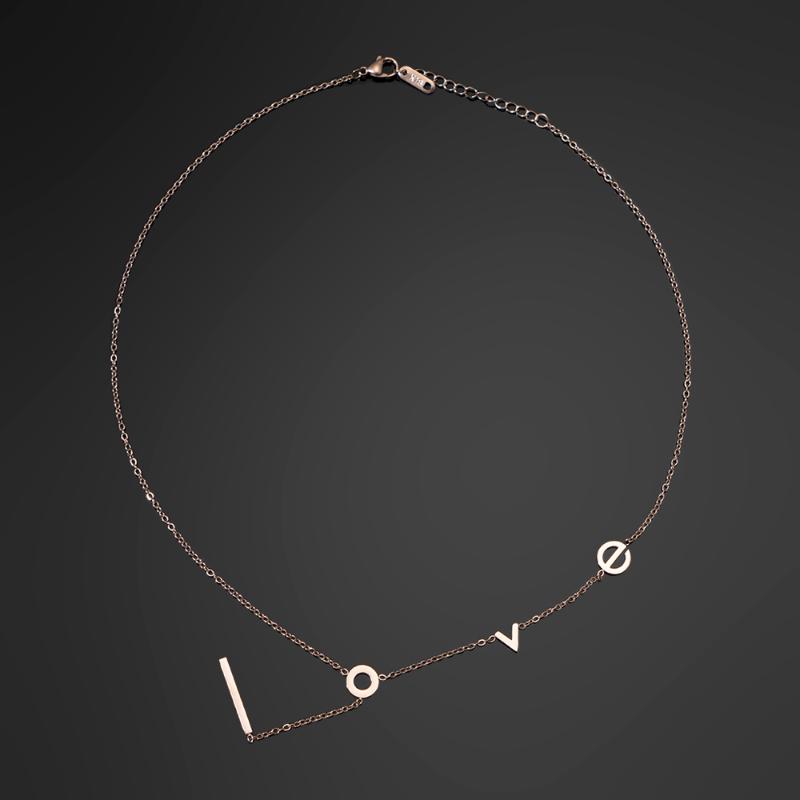 Chokers Temperament Vintage Multilayer LOVE Letter Titanium Steel Necklace Short Choker Female Fashion Jewelry GiftChokers
Chokers Temperament Vintage Multilayer LOVE Letter Titanium Steel Necklace Short Choker Female Fashion Jewelry GiftChokers