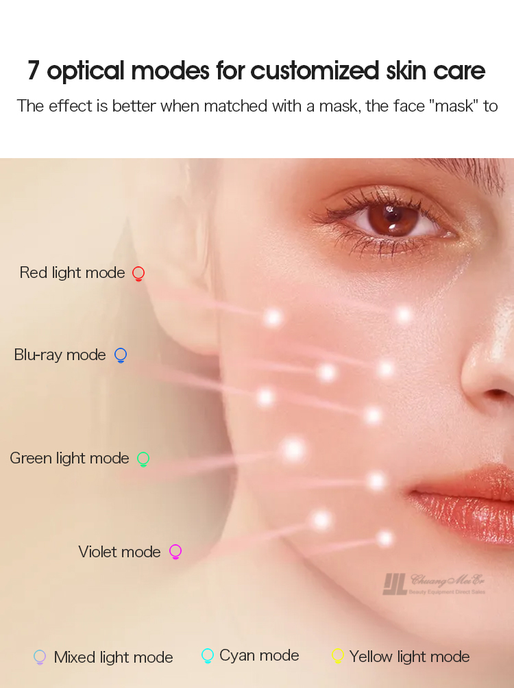 7 color PDT bio light therapy pdt skin whitening machine