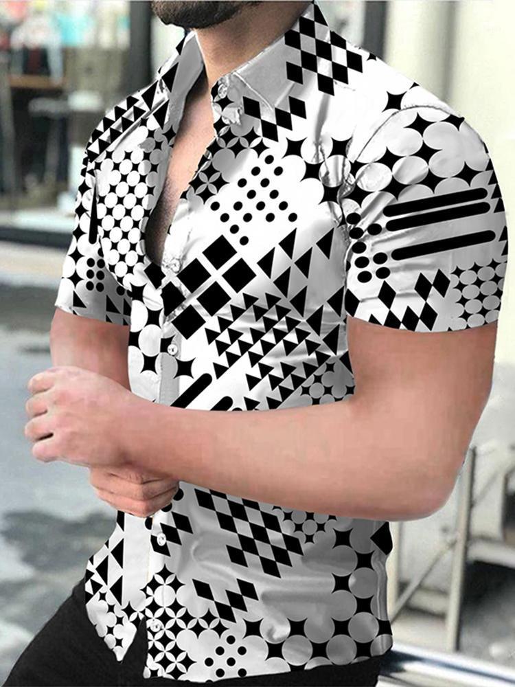 Men's Casual Shirts Luxury Mens Vintage Fashionable Short Sleeved Shirt Male Print Turn-Down Collar Button Down Blouse Chemise Homme, Zc-1467
Men's Casual Shirts Luxury Mens Vintage Fashionable Short Sleeved Shirt Male Print Turn-Down Collar Button Down Blouse Chemise Homme, Zc-1467