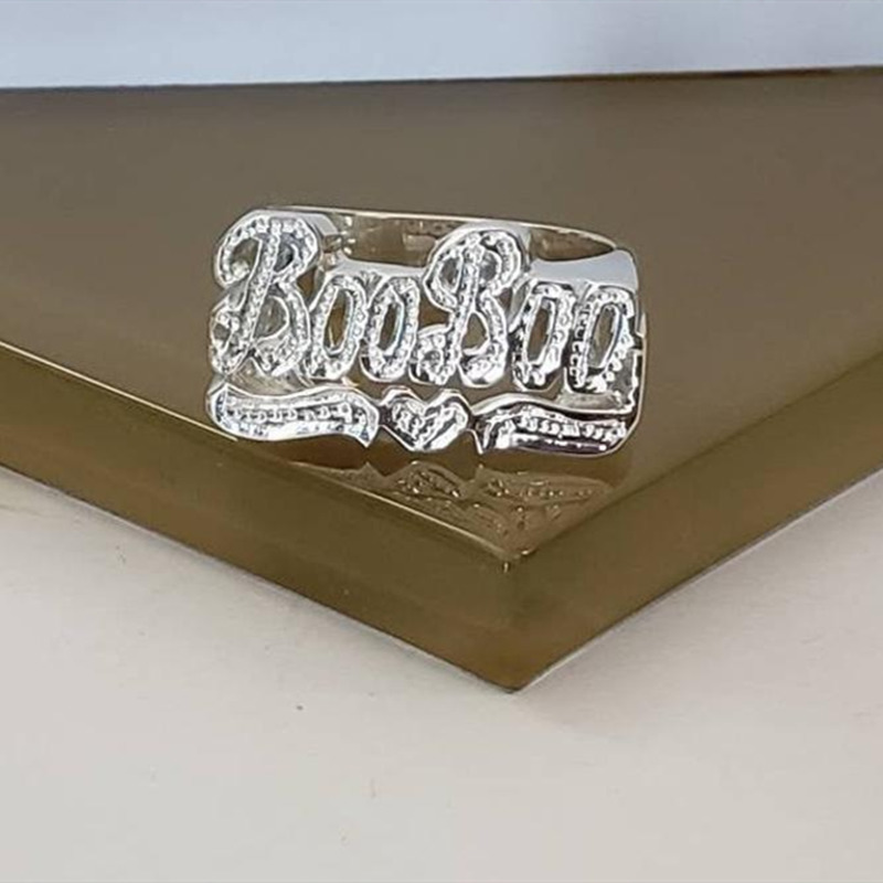 Custom rings handcrafted design personalized men name ring Christmas gift Initial rings 220817