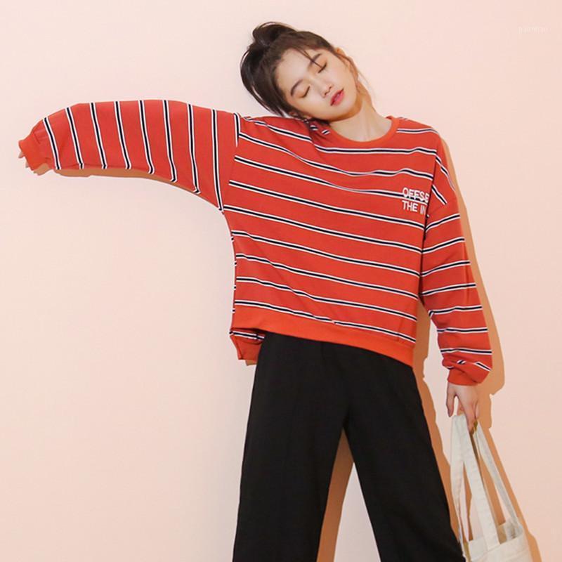 Women's Hoodies & Sweatshirts Striped Pullovers For Women Letters Embroidery O-neck Irregular Loose Fall Sweatshirt Long Sleeve Korean Hoody, Red
Women's Hoodies & Sweatshirts Striped Pullovers For Women Letters Embroidery O-neck Irregular Loose Fall Sweatshirt Long Sleeve Korean Hoody, Red