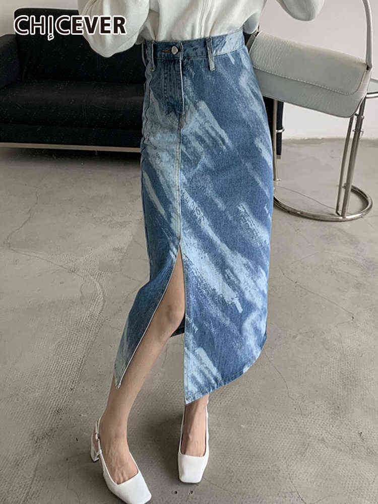 CHICEVER Vintage Irregular Long Skirt For Women High Waist Side Split Fashion Mid A Line Skirts Female 2022 Spring Clothing New T220819, Blue
CHICEVER Vintage Irregular Long Skirt For Women High Waist Side Split Fashion Mid A Line Skirts Female 2022 Spring Clothing New T220819, Blue