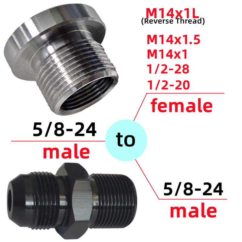 5/8-24 to 1/2-20 1/2-28 M14x1L Aluminum Alloy Fuel Filter Thread Connector for Napa 4003 Wix 24003 Solvent Trap Soda Pop Bottles Adapter
5/8-24 to 1/2-20 1/2-28 M14x1L Aluminum Alloy Fuel Filter Thread Connector for Napa 4003 Wix 24003 Solvent Trap Soda Pop Bottles Adapter