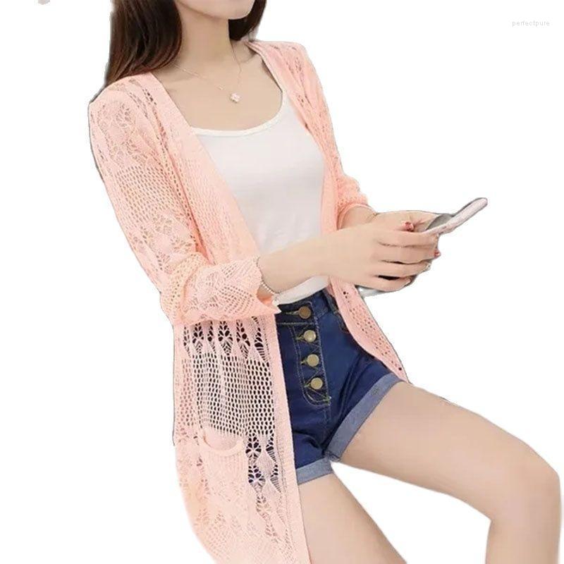 Women's Knits & Tees Thin Cardigan Summer Korean Version Hollow Shawl Knitted Sweater Coat Air-conditioning Shirt Sunscreen Mid-length Women, White
Women's Knits & Tees Thin Cardigan Summer Korean Version Hollow Shawl Knitted Sweater Coat Air-conditioning Shirt Sunscreen Mid-length Women, White