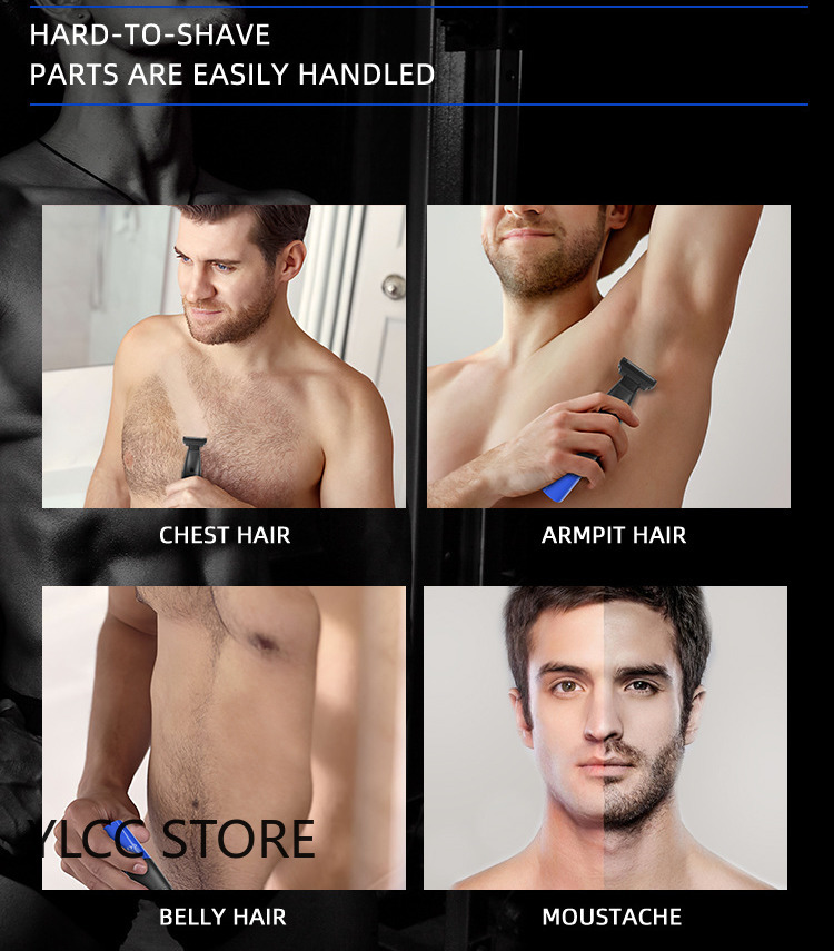 Intimate Haircut Mens Shaver Razor Sensetive Areas Shaving Machine Man Hair Removal Depilator Trimmer for Bikini Ball Depilation 220323