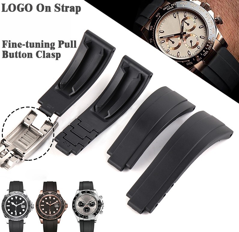 Hot Watch Bands Bracelet For Rolex DAYTONA SUBMARINER Fine-tuning Pull Button Clasp Strap Watch Accessories Silicone Rubber Band
Hot Watch Bands Bracelet For Rolex DAYTONA SUBMARINER Fine-tuning Pull Button Clasp Strap Watch Accessories Silicone Rubber Band