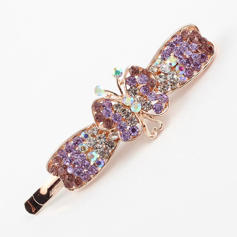 Hair Clips & Barrettes Accessories Women Bow-knot Butterfly Clear Pink Purple Rhinestones Insect Brand Jewelry Golden Alloy Clip 1 PieceHair
Hair Clips & Barrettes Accessories Women Bow-knot Butterfly Clear Pink Purple Rhinestones Insect Brand Jewelry Golden Alloy Clip 1 PieceHair