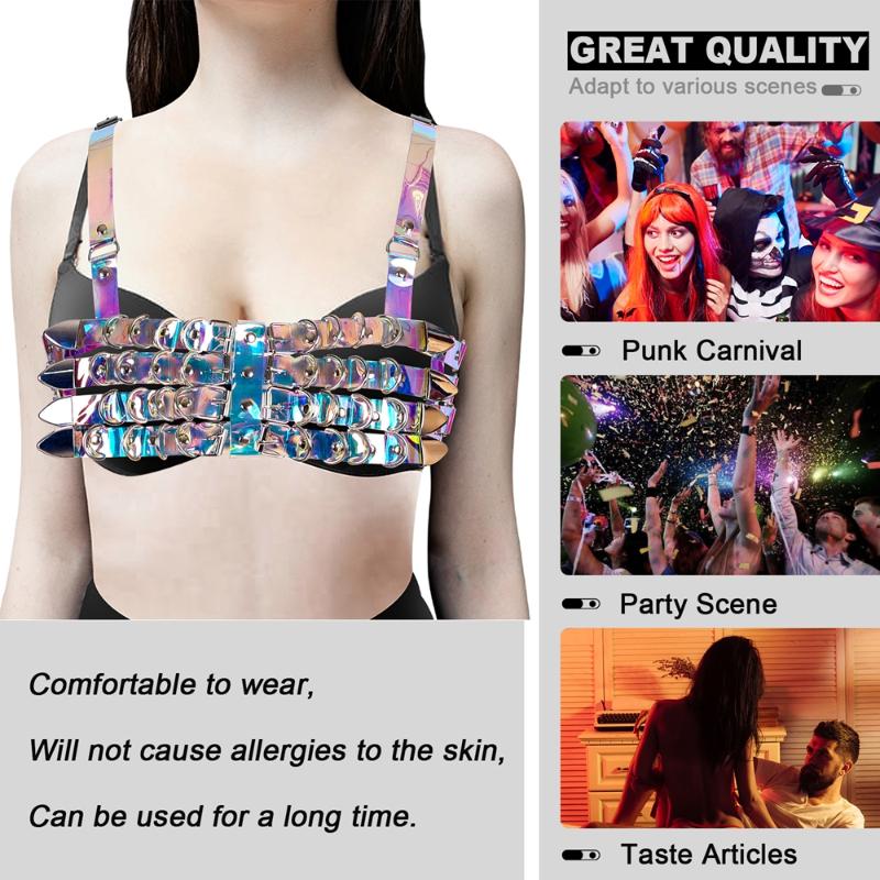 Garters Gothic Rave Wear Leather Punk Cage Chest Top Bra Cosplay Dance Body Bondage Metal Girl Harness Fashion Adjust Goth Sexy LingerieGart, Mpo0052-pink
Garters Gothic Rave Wear Leather Punk Cage Chest Top Bra Cosplay Dance Body Bondage Metal Girl Harness Fashion Adjust Goth Sexy LingerieGart, Mpo0052-pink
