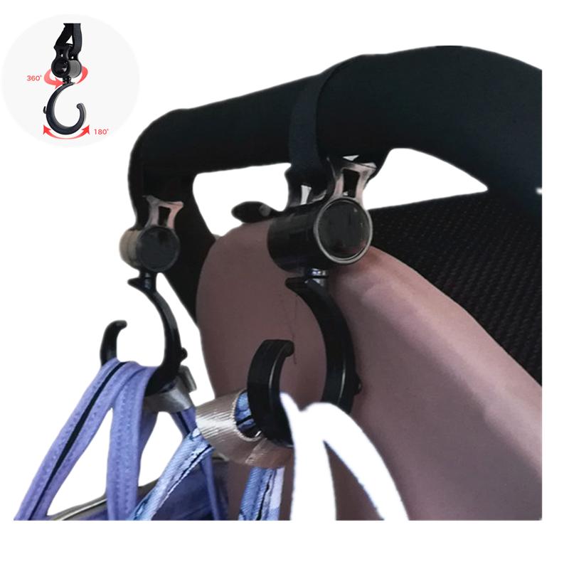 

Stroller Parts & Accessories 2Pcs/ Set Durable Convenient Baby Hanger Bag Hooks Pram Rotate 360 Degree Cart Hook AccessoriesStroller Accesso